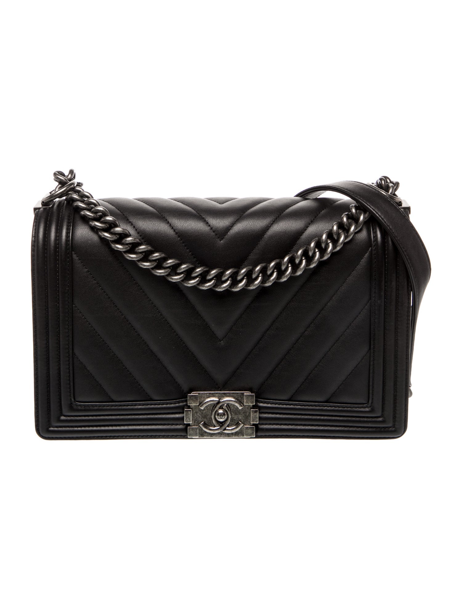 Chanel Medium Chevron Boy Bag