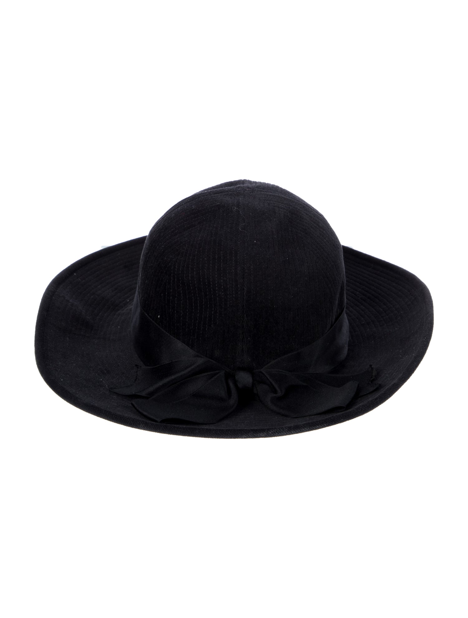 Chanel Velvet Wide Brim Hat