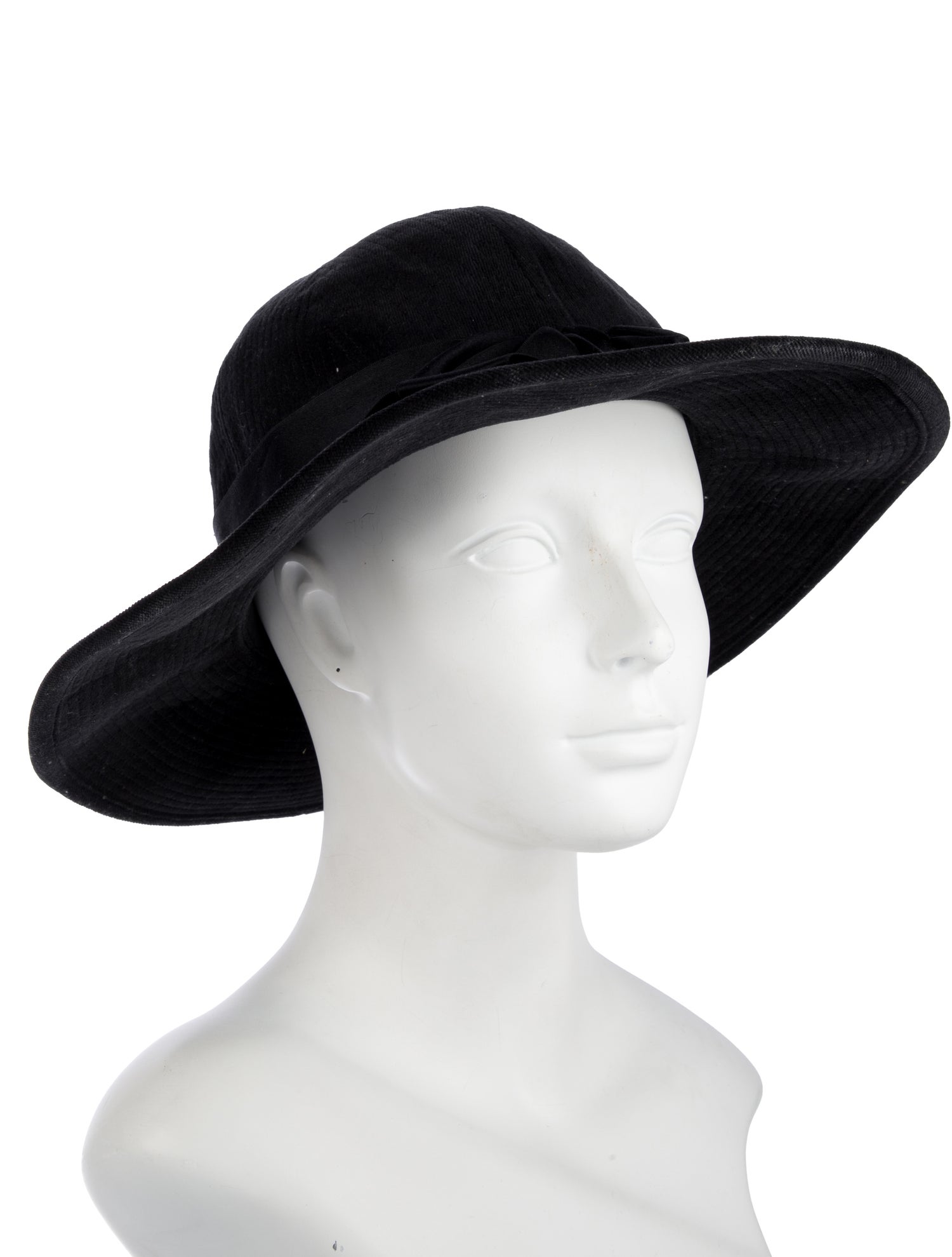 Chanel Velvet Wide Brim Hat