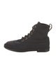 Chanel Interlocking CC Logo Canvas Combat Boots