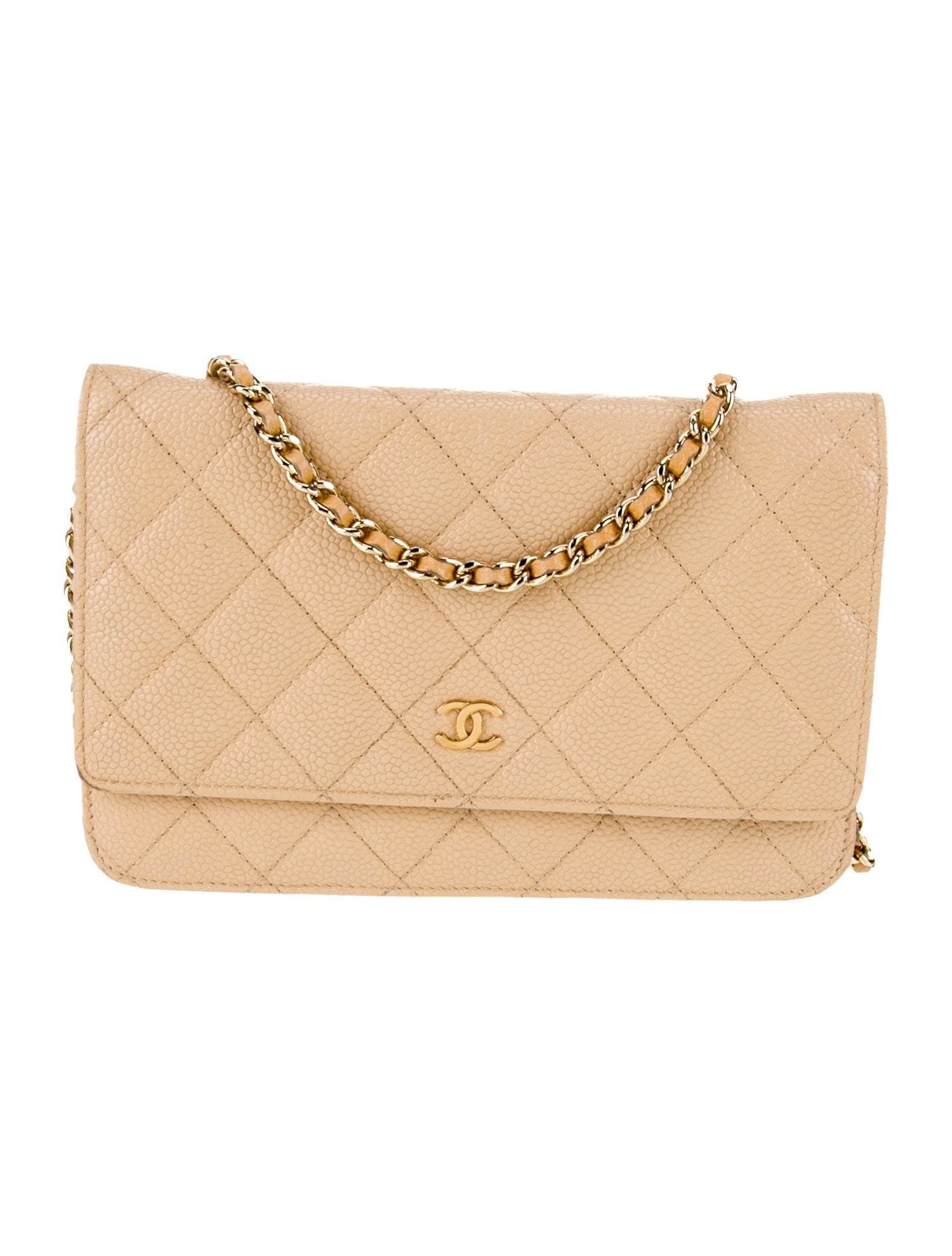 Chanel Classic Caviar Wallet On Chain