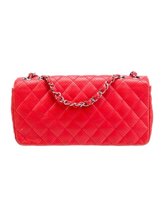 Chanel Perforated East West Flap Bag