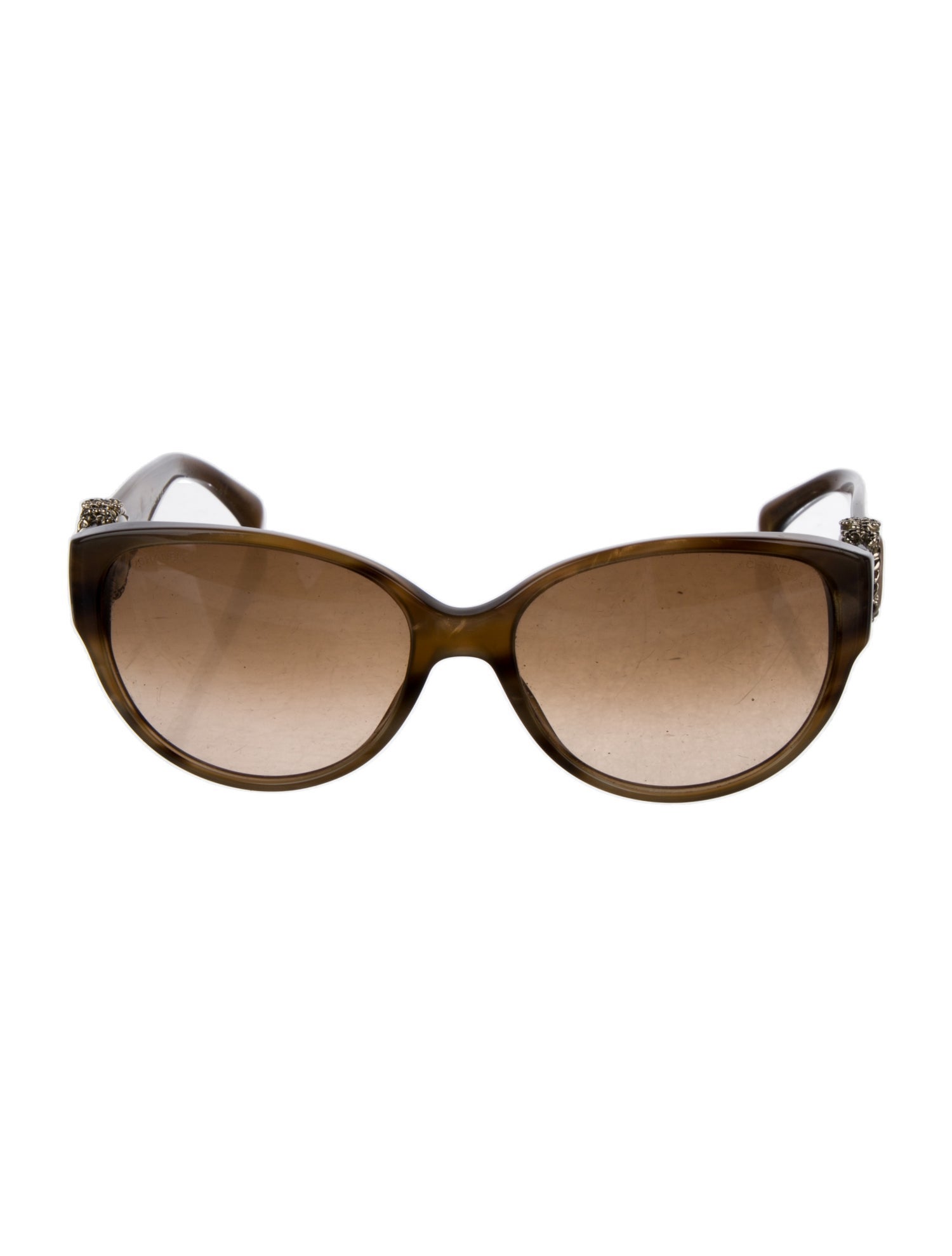 Chanel Interlocking CC Logo Cat-Eye Sunglasses