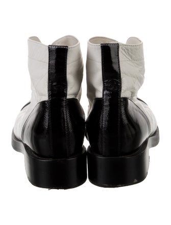 Chanel 2020 Interlocking CC Logo Combat Boots