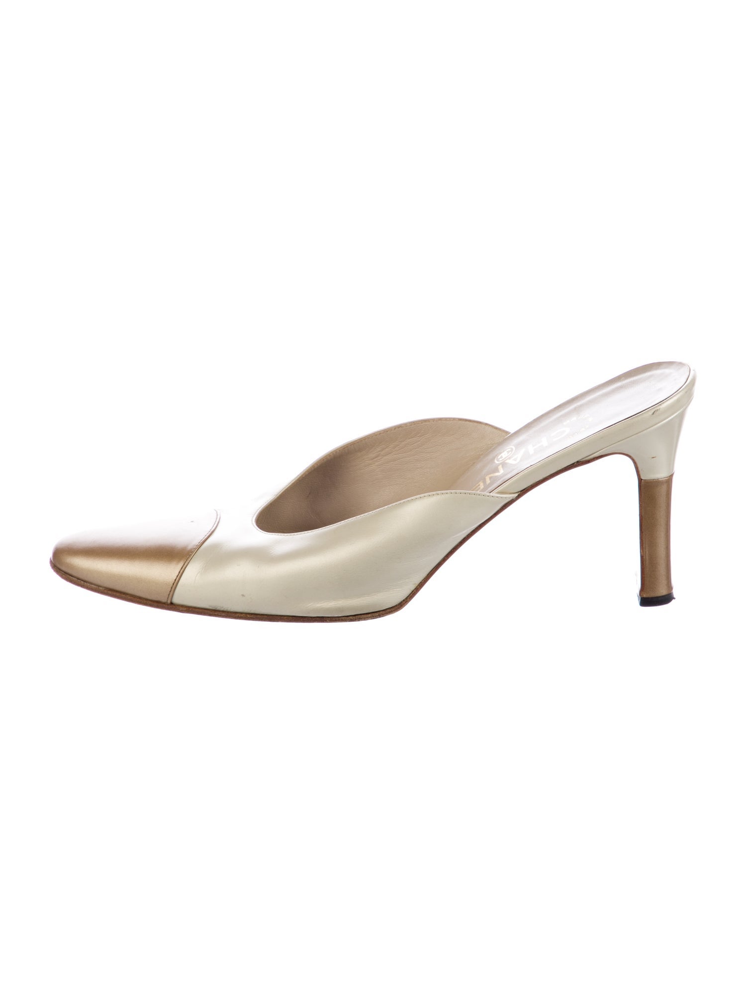 Chanel Vintage Leather Mules