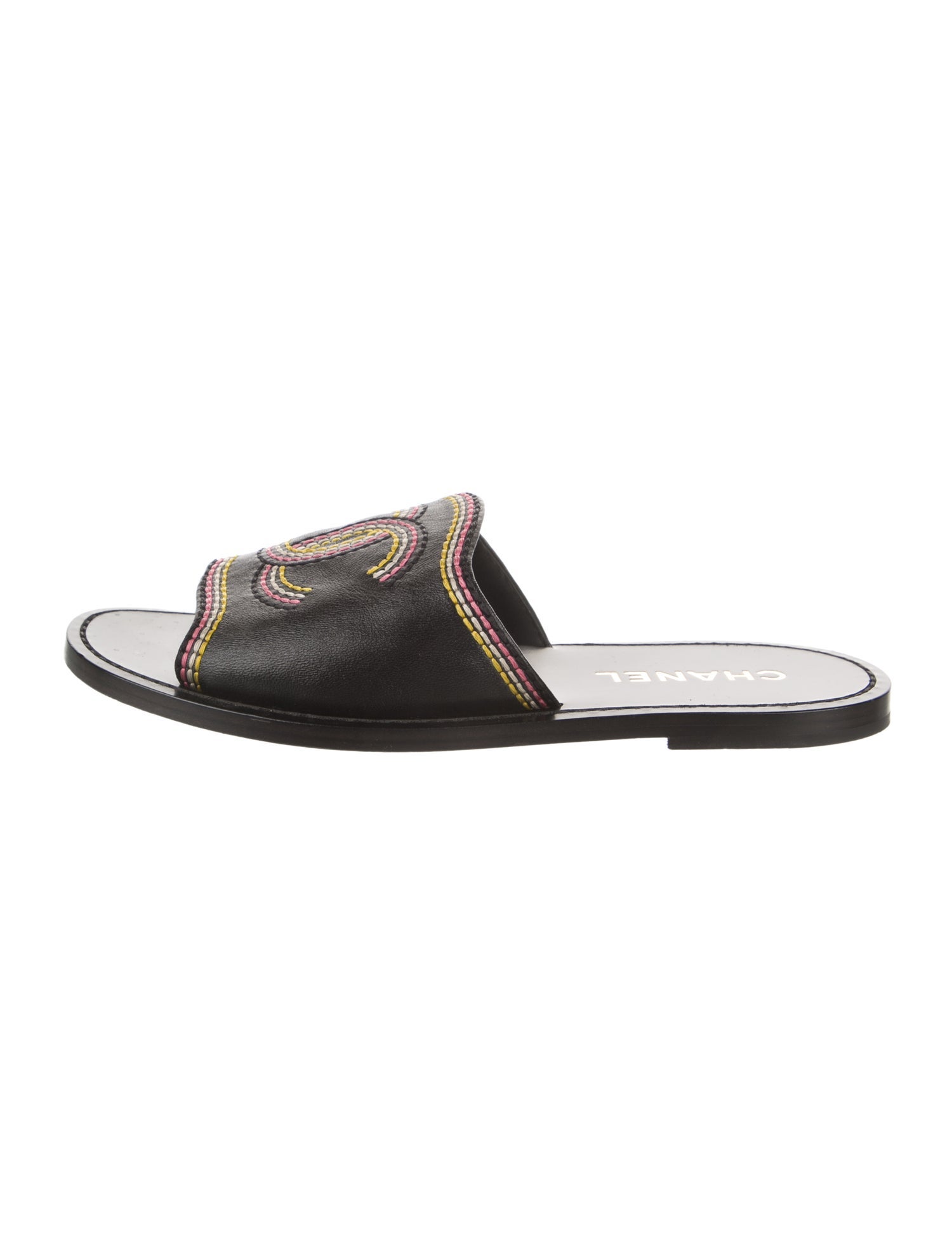 Chanel 2021 Interlocking CC Logo Slides