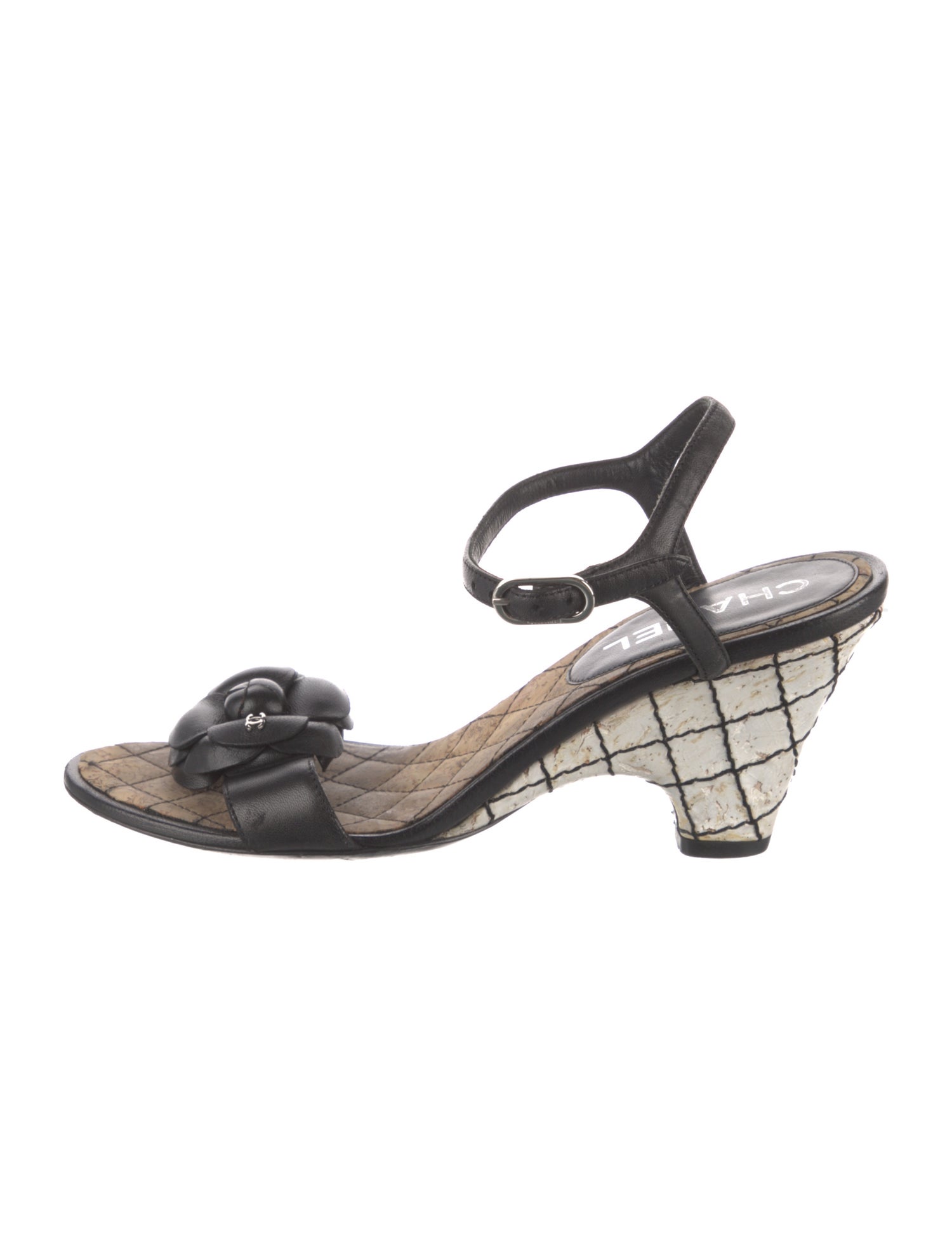 Chanel Interlocking CC Logo Sandals