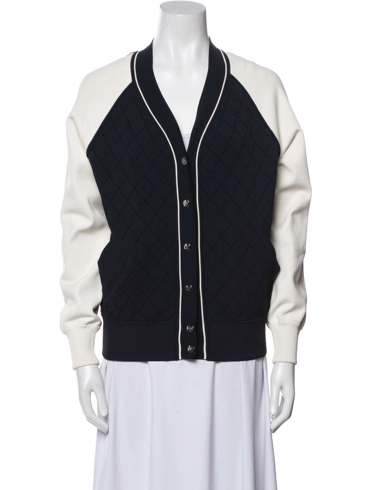 Chanel 2018 Striped Bomber Jacket