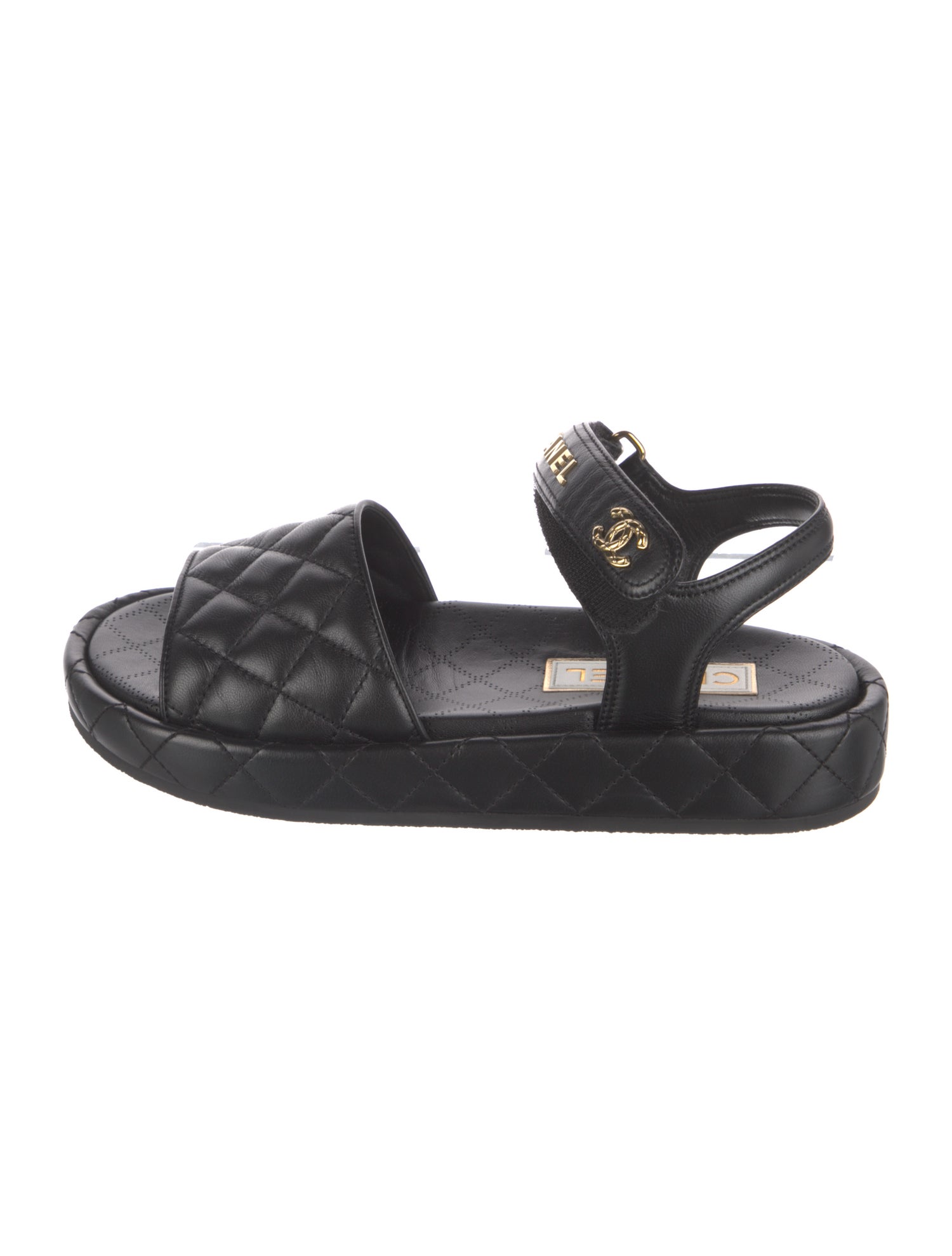 Chanel 2024 Interlocking CC Logo Sandals
