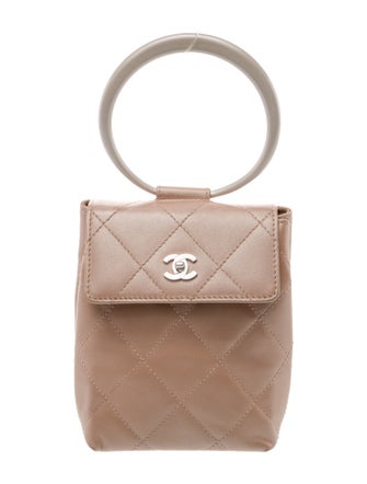 Chanel Quilted Clutch w/ Handle