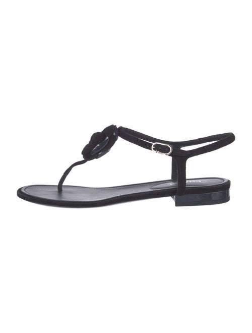 Chanel 2016 Interlocking CC Logo T-Strap Sandals