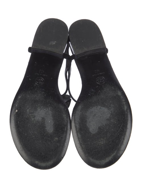 Chanel 2016 Interlocking CC Logo T-Strap Sandals