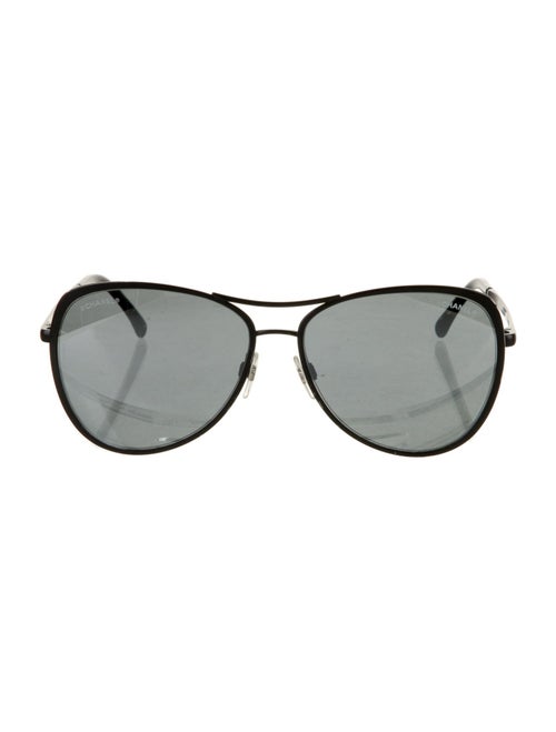 Chanel Interlocking CC Logo Aviator Sunglasses