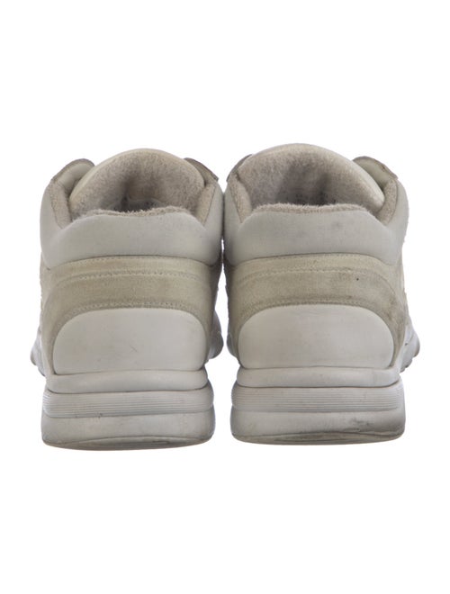 Chanel Interlocking CC Logo Suede Sneakers