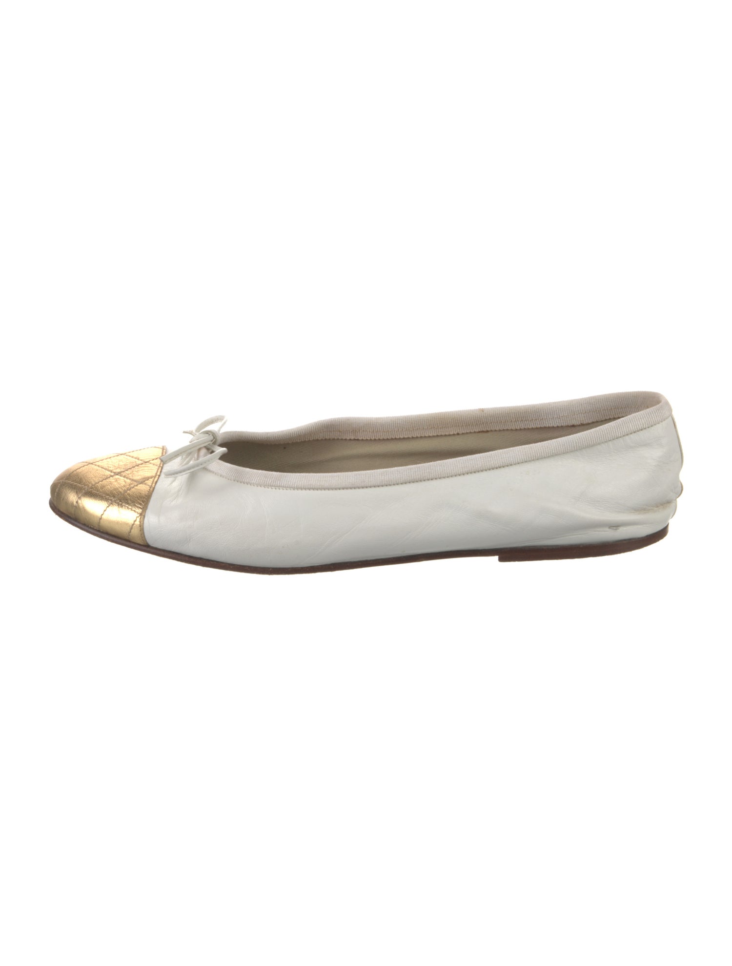 Chanel Vintage Interlocking CC Logo Ballet Flats