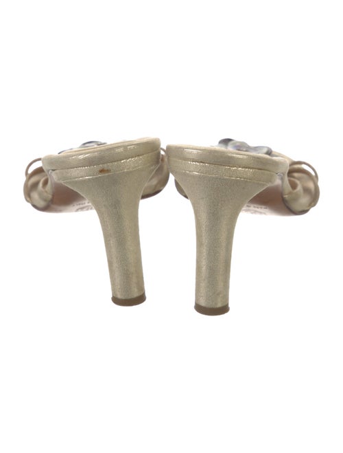 Chanel Vintage Interlocking CC Logo Slides