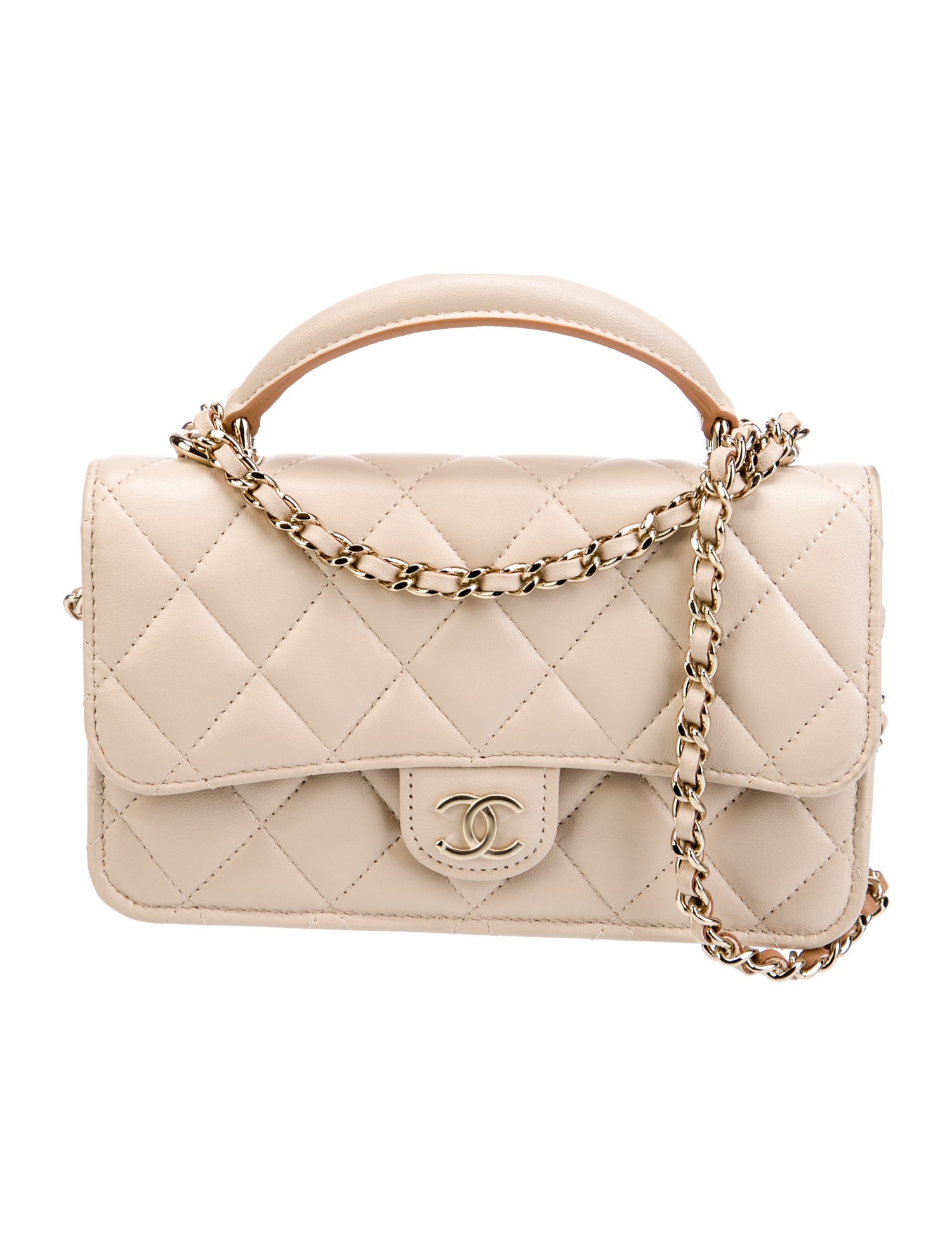 Chanel Top Handle Phone Holder w/ Chain