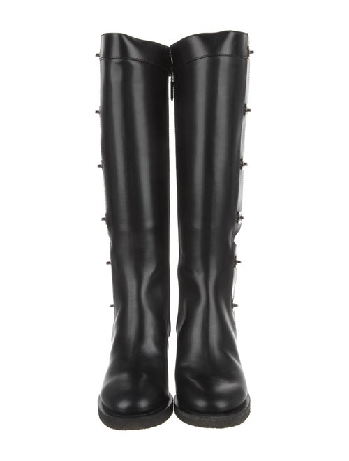 Chanel Interlocking CC Logo Calfskin Riding Boots