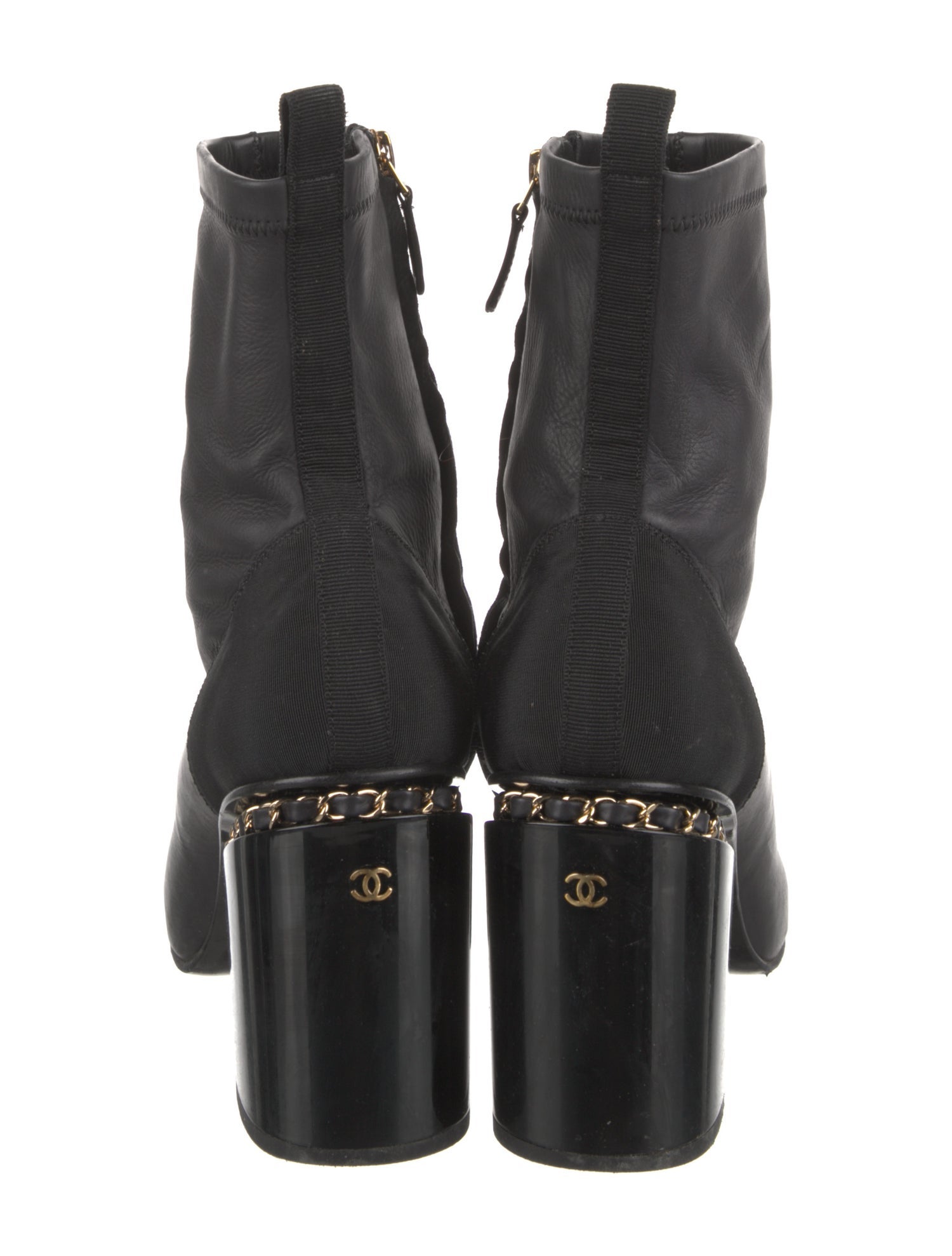 Chanel 2021 Interlocking CC Logo Sock Boots