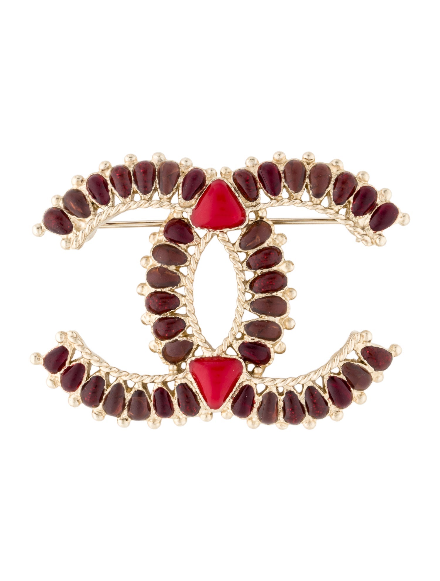 Chanel Resin CC Brooch