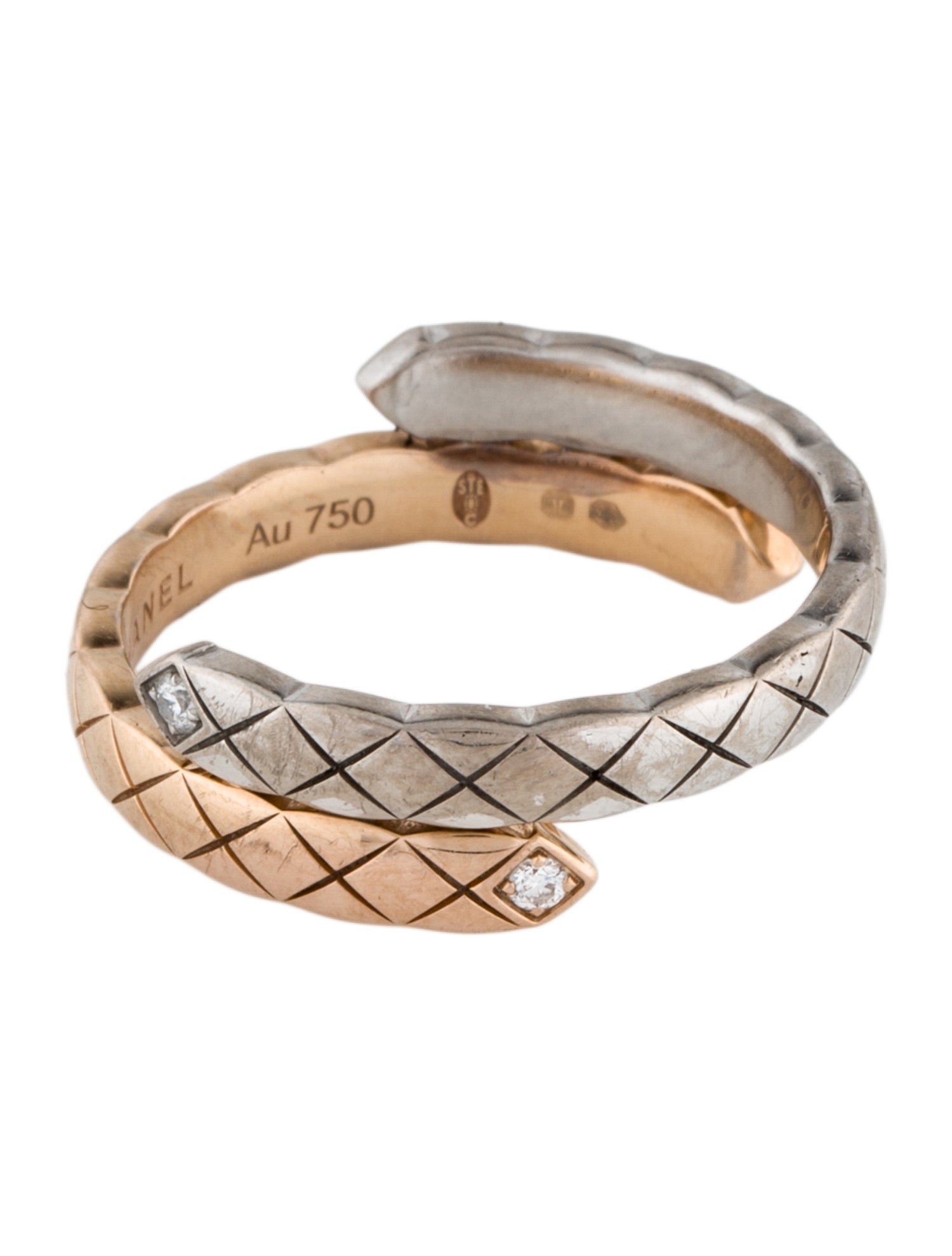 Chanel 18K Diamond Small Coco Crush Toi Et Moi Ring