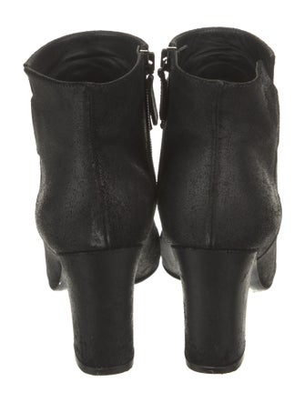 Chanel Interlocking CC Logo Suede Boots