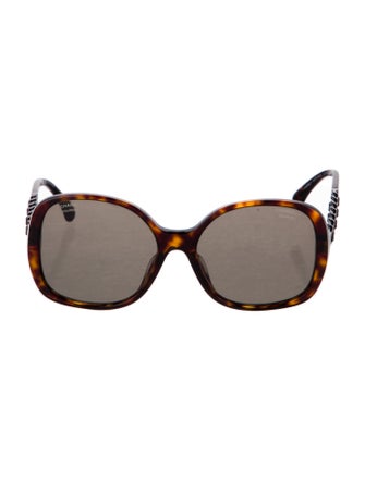 Chanel Interlocking CC Logo Square Sunglasses