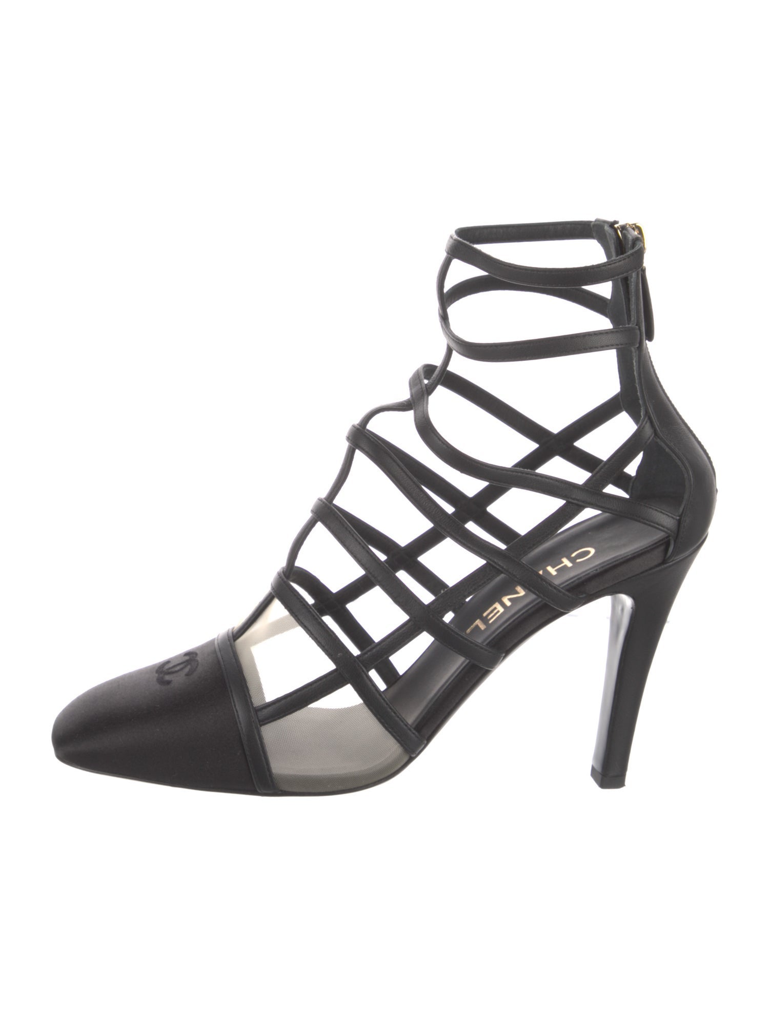 Chanel 2019 Interlocking CC Logo Gladiator Sandals