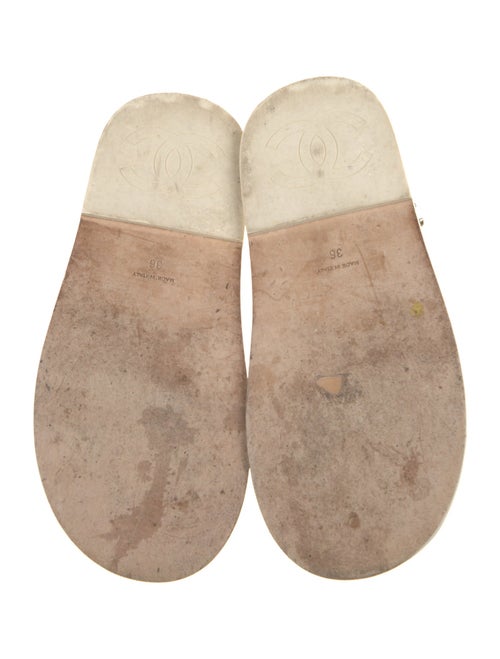 Chanel 2021 Interlocking CC Logo Slingback Sandals