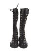 Chanel Interlocking CC Logo Leather Combat Boots