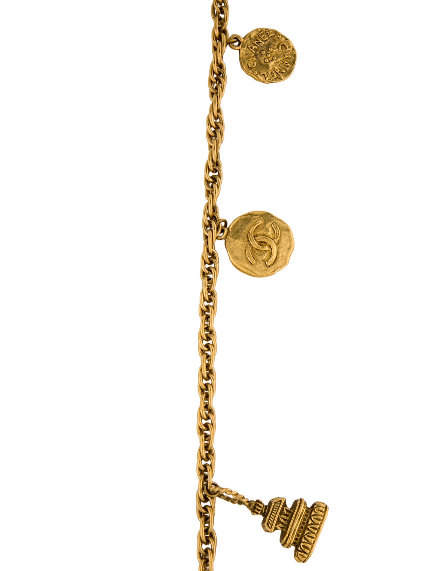 Chanel Vintage Charms Station Necklace