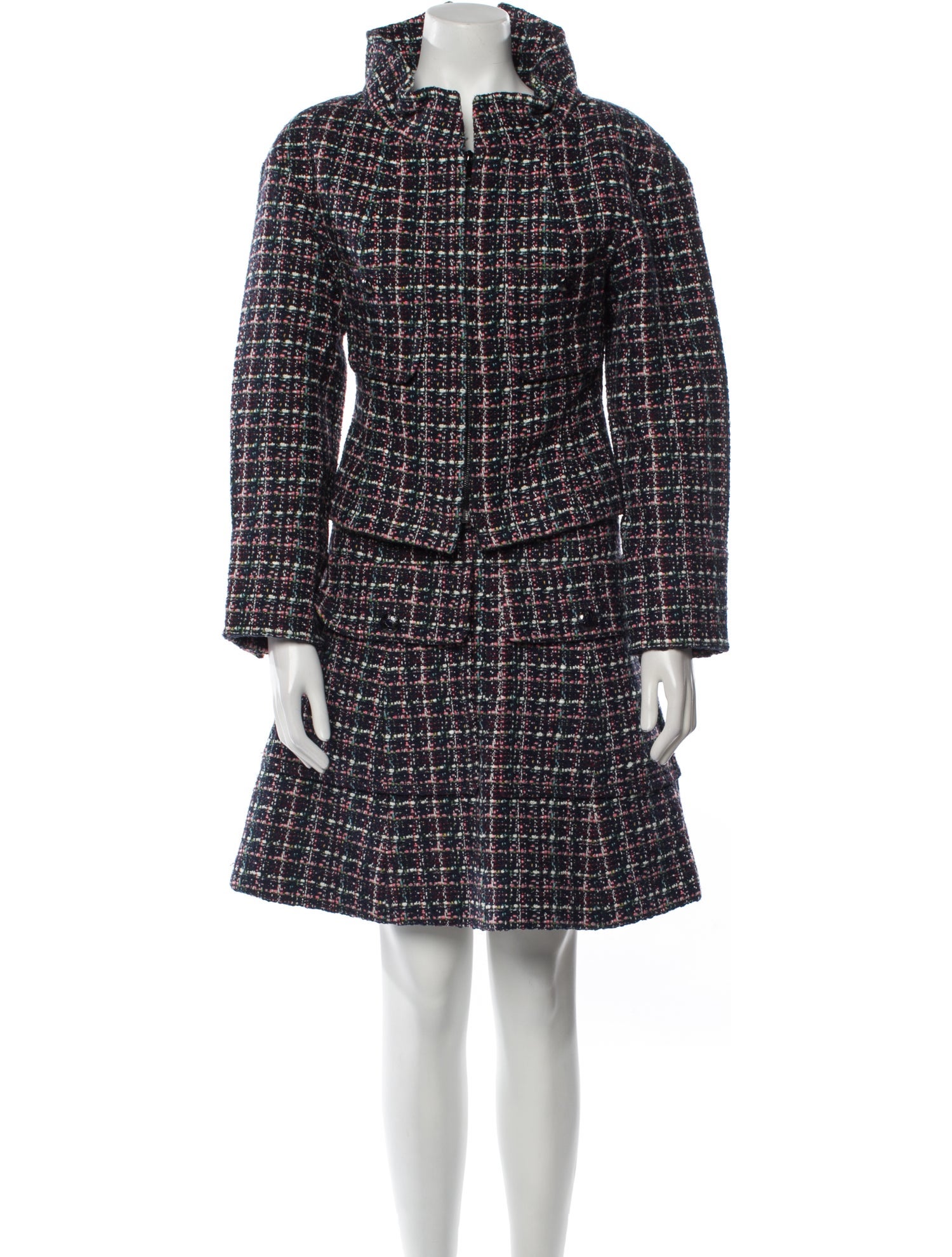 Chanel 2013 Tweed Pattern Skirt Suit