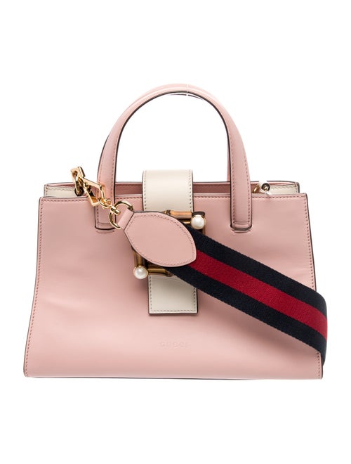 Gucci Faux Pearl Bamboo Buckle Bag
