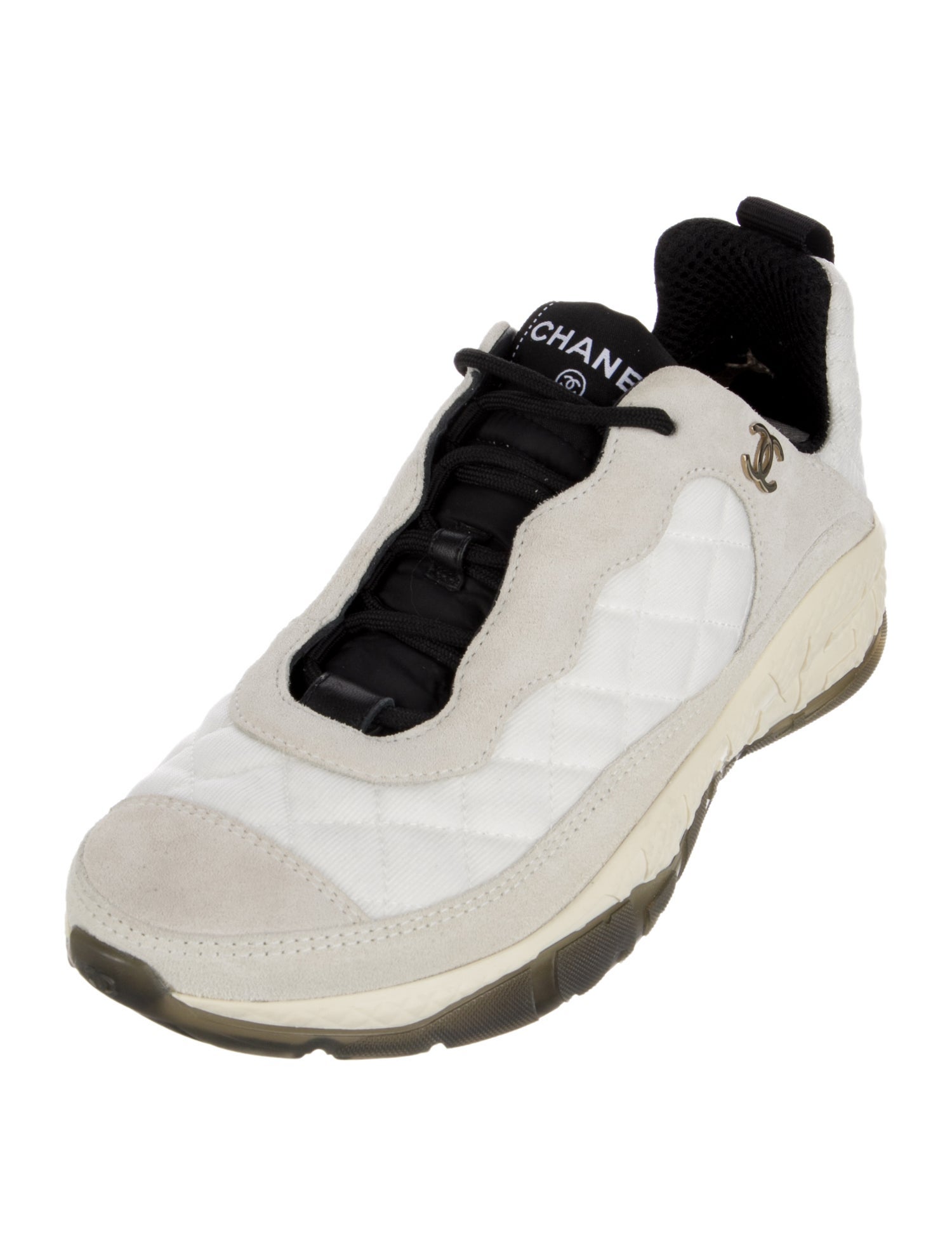 Chanel Interlocking CC Logo Mesh Sneakers