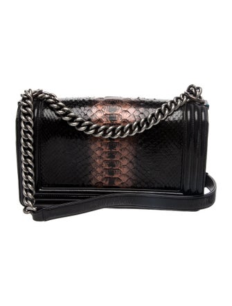 Chanel Medium Python Boy Bag