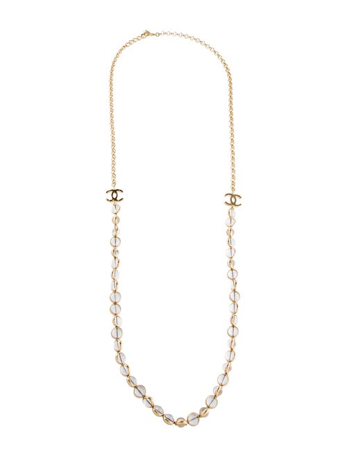 Chanel Glass Bead Long Necklace