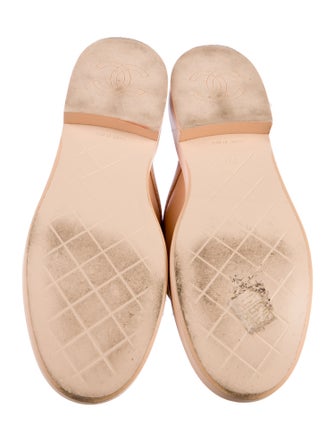 Chanel Interlocking CC Logo Leather Mules