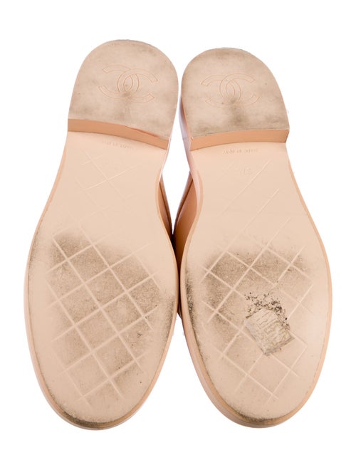 Chanel Interlocking CC Logo Leather Mules