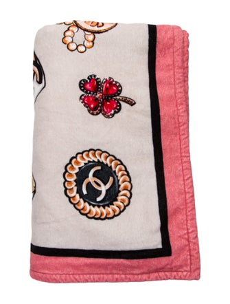 Chanel Graphic Print Beach Towel