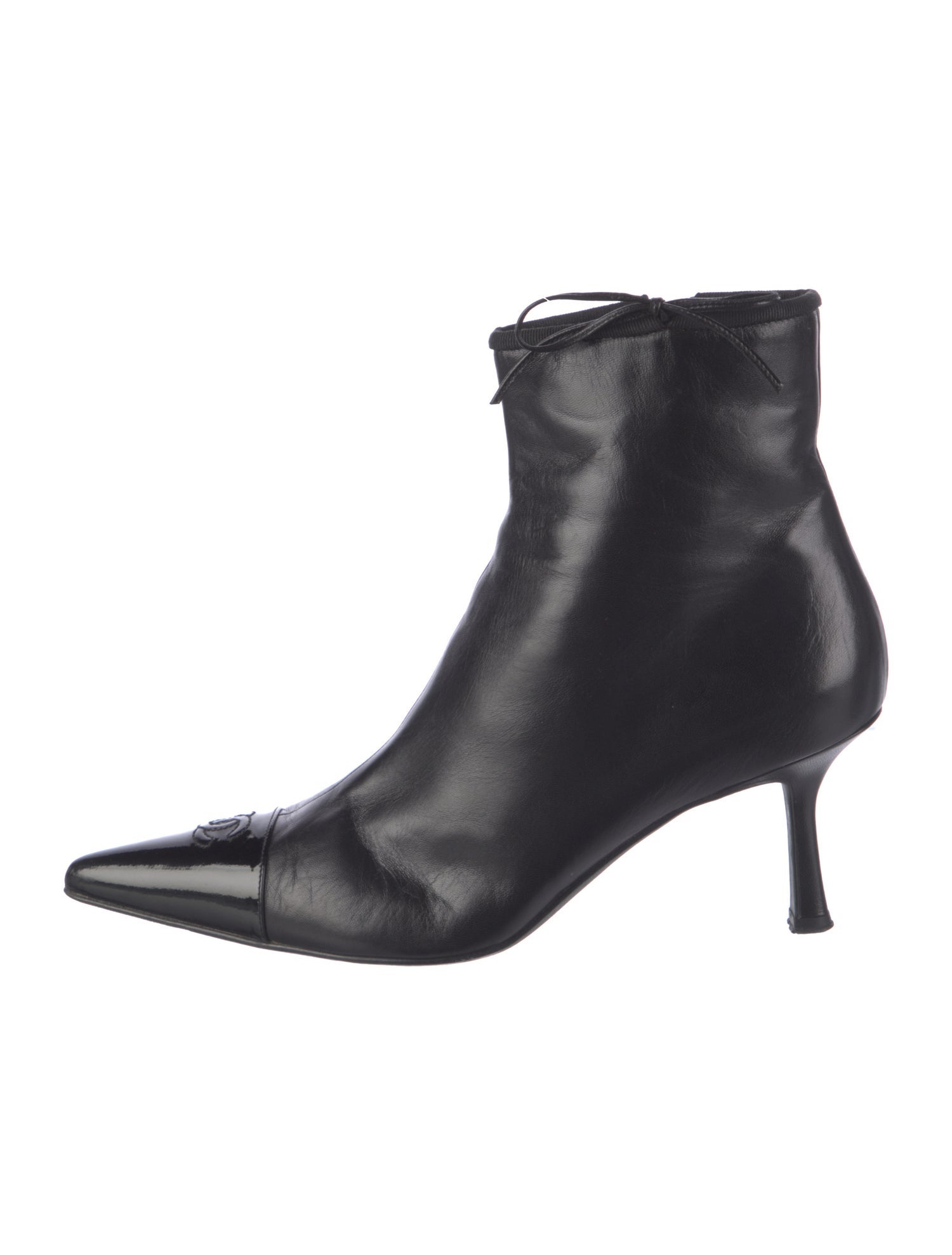 Chanel Vintage Interlocking CC Logo Boots