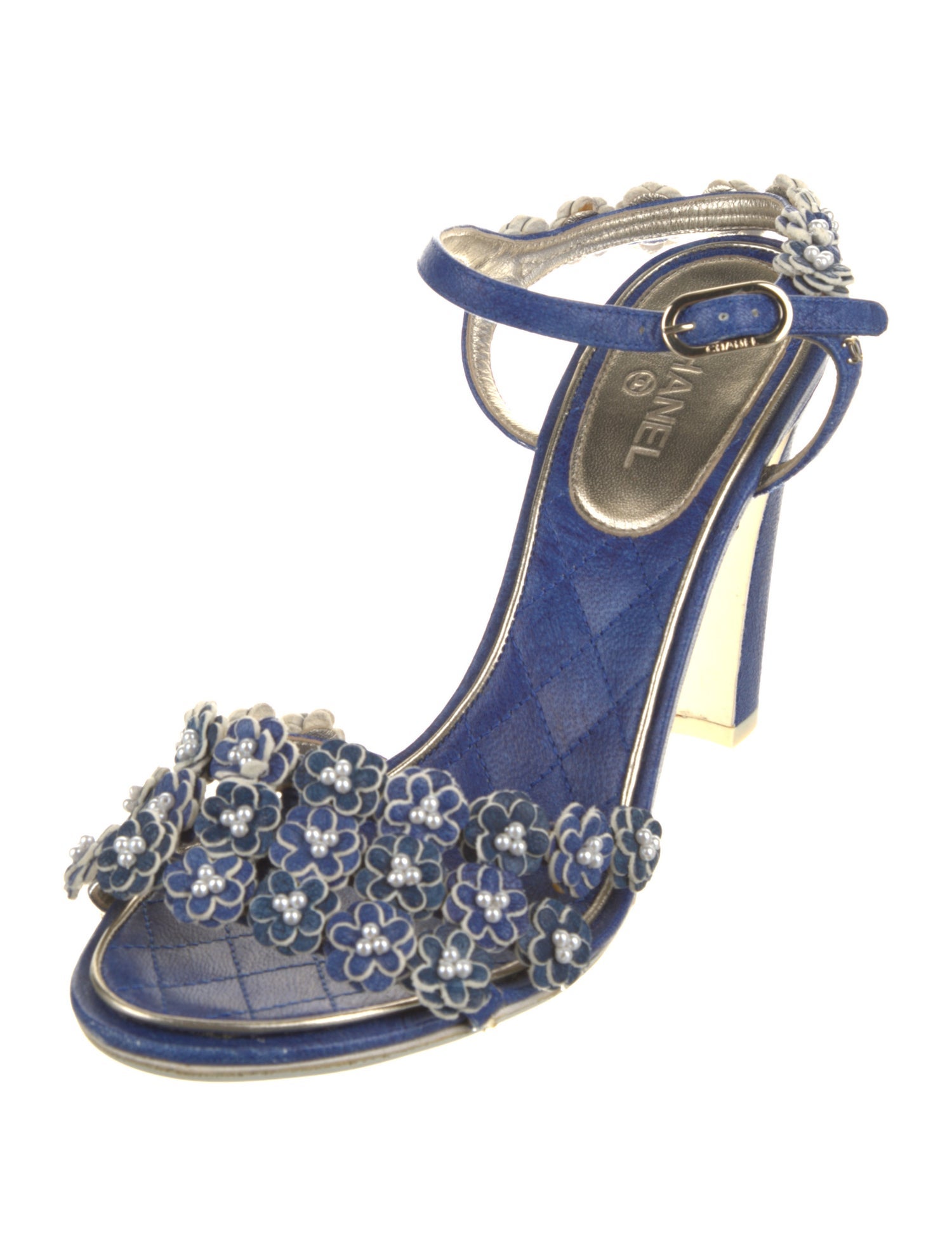 Chanel Interlocking CC Logo Leather Mules