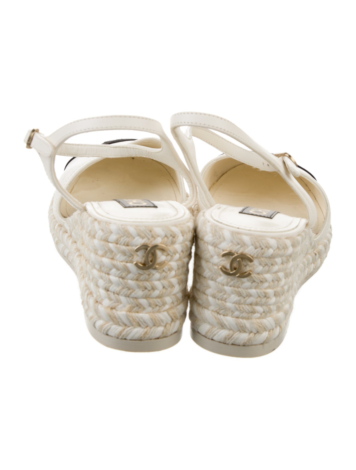 Chanel 2023 Interlocking CC Logo Slingback Pumps