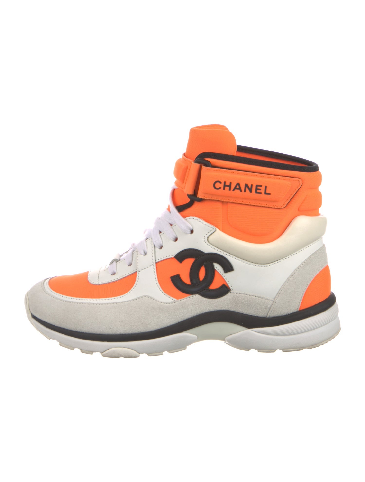 Chanel 2018 Interlocking CC Logo Wedge Sneakers