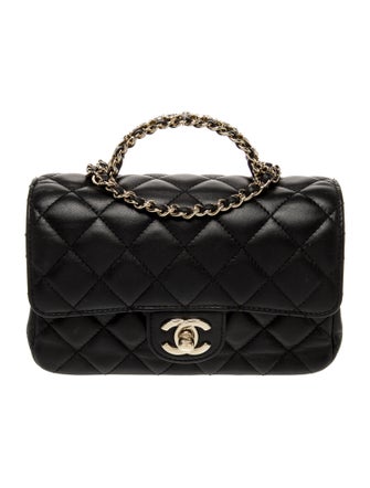 Chanel Rectangular Mini Crystal Top Handle Flap Bag