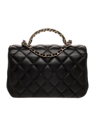 Chanel Rectangular Mini Crystal Top Handle Flap Bag