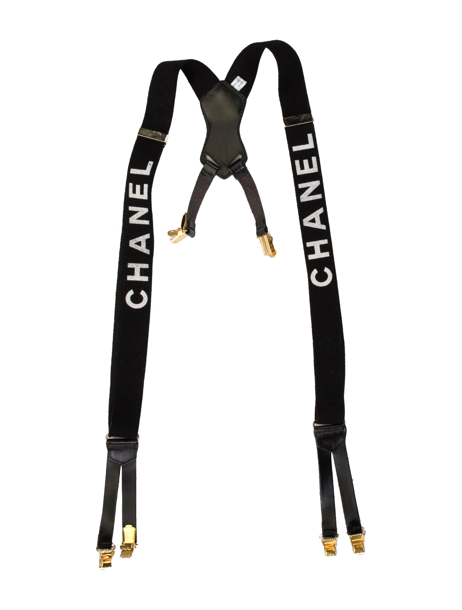 Chanel Vintage Logo Suspenders