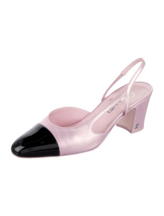 Chanel 2024 Interlocking CC Logo Slingback Pumps