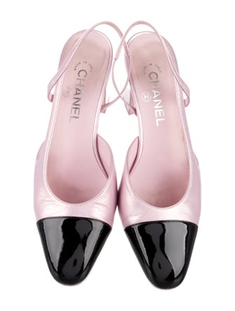 Chanel 2024 Interlocking CC Logo Slingback Pumps