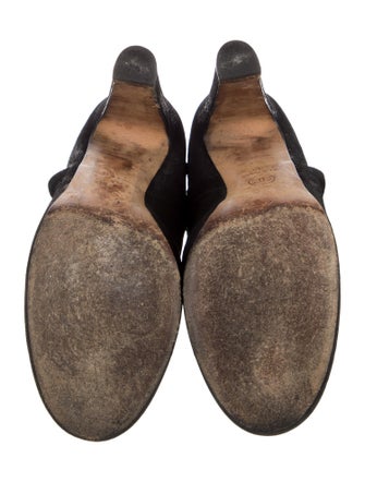 Chanel Interlocking CC Logo Suede Boots