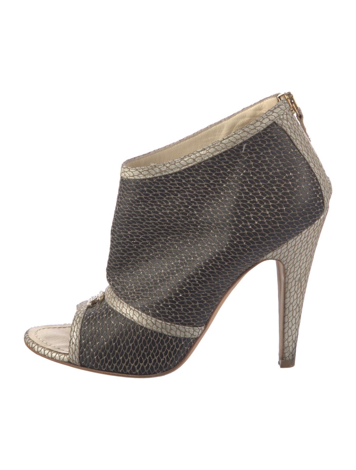 Chanel 2012 Interlocking CC Logo Boots